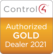 Control4 Authorised Gold Dealer 2021 Badge